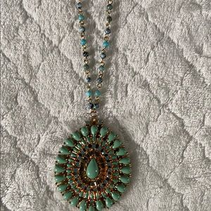 Turquoise long necklace
